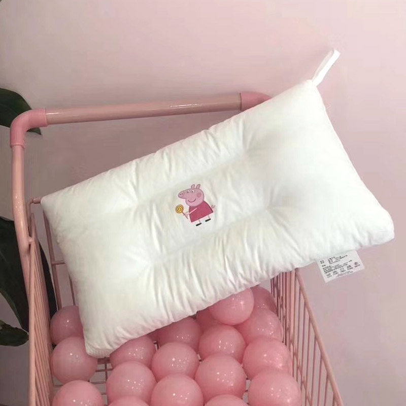 Infant pillow core pluvet children pillows single washed cotton baby protective neck pillows ultra-thin full cotton small pillows