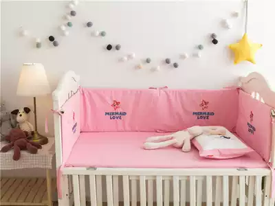 Baby anti-collision bed anti-drop guardrail baby anti-drop doll cotton bed cover removable and washable cotton anti-mite antibacterial