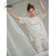 gelatopique24 ພາກຮຽນ spring ແລະ summer ໃຫມ່ຂອງແມ່ຍິງ pajamas antibacterial washable ຫມີສັ້ນເສື້ອທີເຊີດ PWCT241221