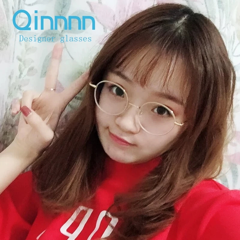 Pure titanium ultra light retro titanium Eye frame gold wire glasses men's glasses frame eyes frame female near-lens frame optical frame