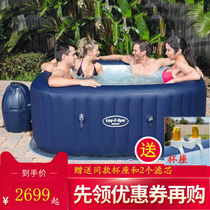 Inflatable heated tub Jacuzzi pool spa surfing adult folding couple Bath spa Pool