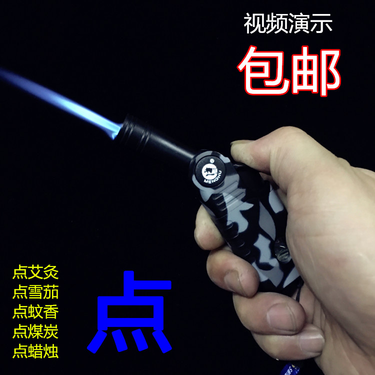 Portable bendable metal inflatable igniters Cigar tobacco fighting Moxibustion Ai Column Mosquito Incense Sandalwood Candle Lighter