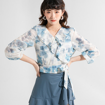 Yashafi swimsuit womens 2021 new fashion shows slim and conservative big code split four pieces of swimming costume