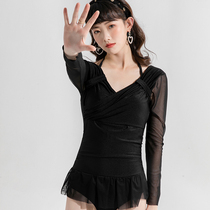 Yashafi Swimsuit Women 2021 New Fashion Conjoined Summer Long Sleeves Sexy slim Belly Hot Spring Swimsuit