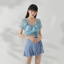 Yashafiya swimsuit womens summer split 2021 new cover for slim seashore fairy gas students big code swimsuit