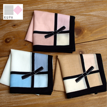(Cool Pa)brand new jacquard printing pure cotton womens handkerchief bow small square towel scarf womens pa