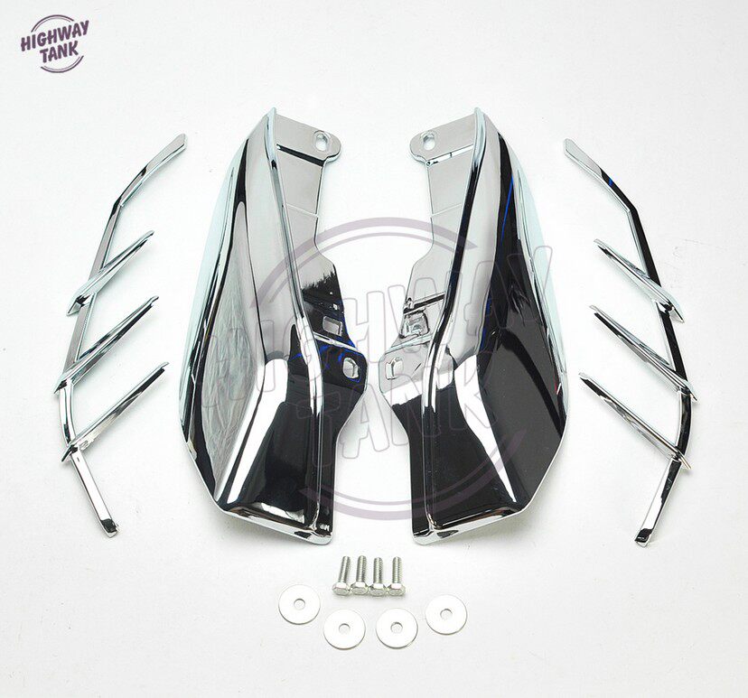 Harley Glider Road King Street Glide Engine Left and Right Side Plate Heat Shield 09-16