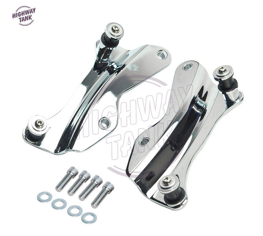 Harley Big Glide Street Glide Road King Road Glide Quick Release Rear Box Backrest Mounting Parts Electroplating