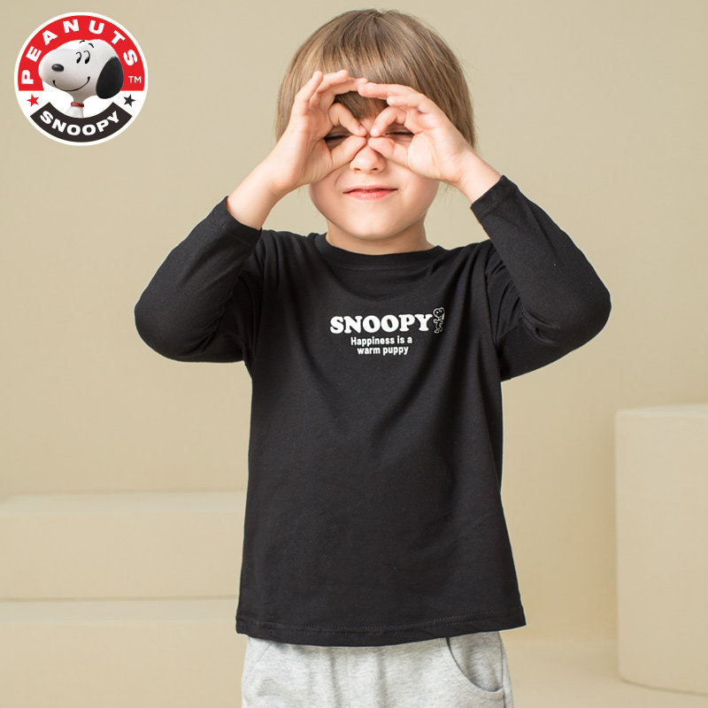 PEANUTS snoopy 史努比 纯棉 儿童长袖T恤 天猫优惠券折后￥19.9包邮（￥49.9-30）男、女童110~170码多色可选