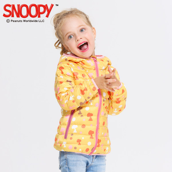 17年秋冬新款 Snoopy 史努比 女童羽绒服 优惠券折后￥159包邮（￥239-80）4色可选 90~160码全