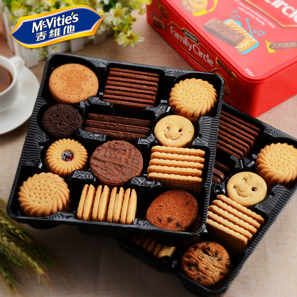 英国进口 Mcvities 麦维他 11种口味组合家庭礼盒装饼干 950g 优惠券折后￥37.03包邮包税（￥67.03-30）