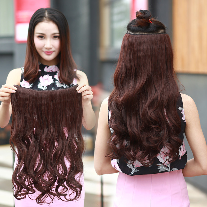 Wig 5 card - a - tablet - style curl - shaped stealth natural high temperature matte filament increase distribution promotion