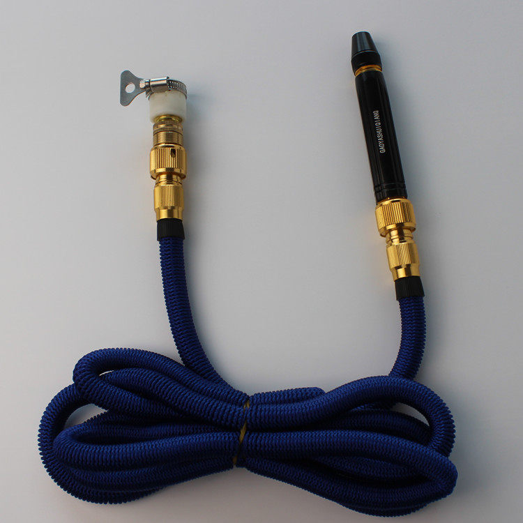 (Car Xinqing) Black King Kong direct injection water gun household high-pressure car wash water gun triple telescopic hose for four seasons