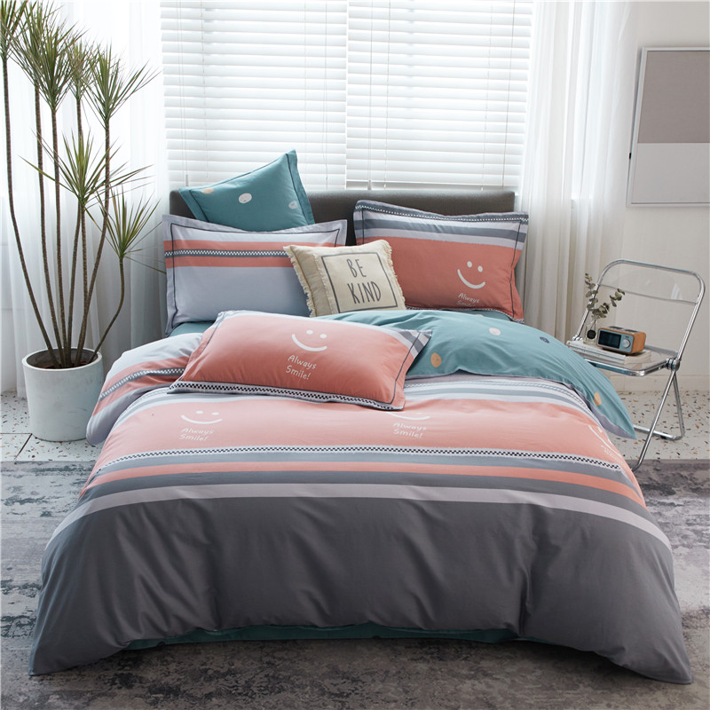 Crystal Home Textiles Official Flagship Store Officer Net Full Cotton Mill Wool Four Pieces Of Pure Cotton Thickened Warm Bed Accessories