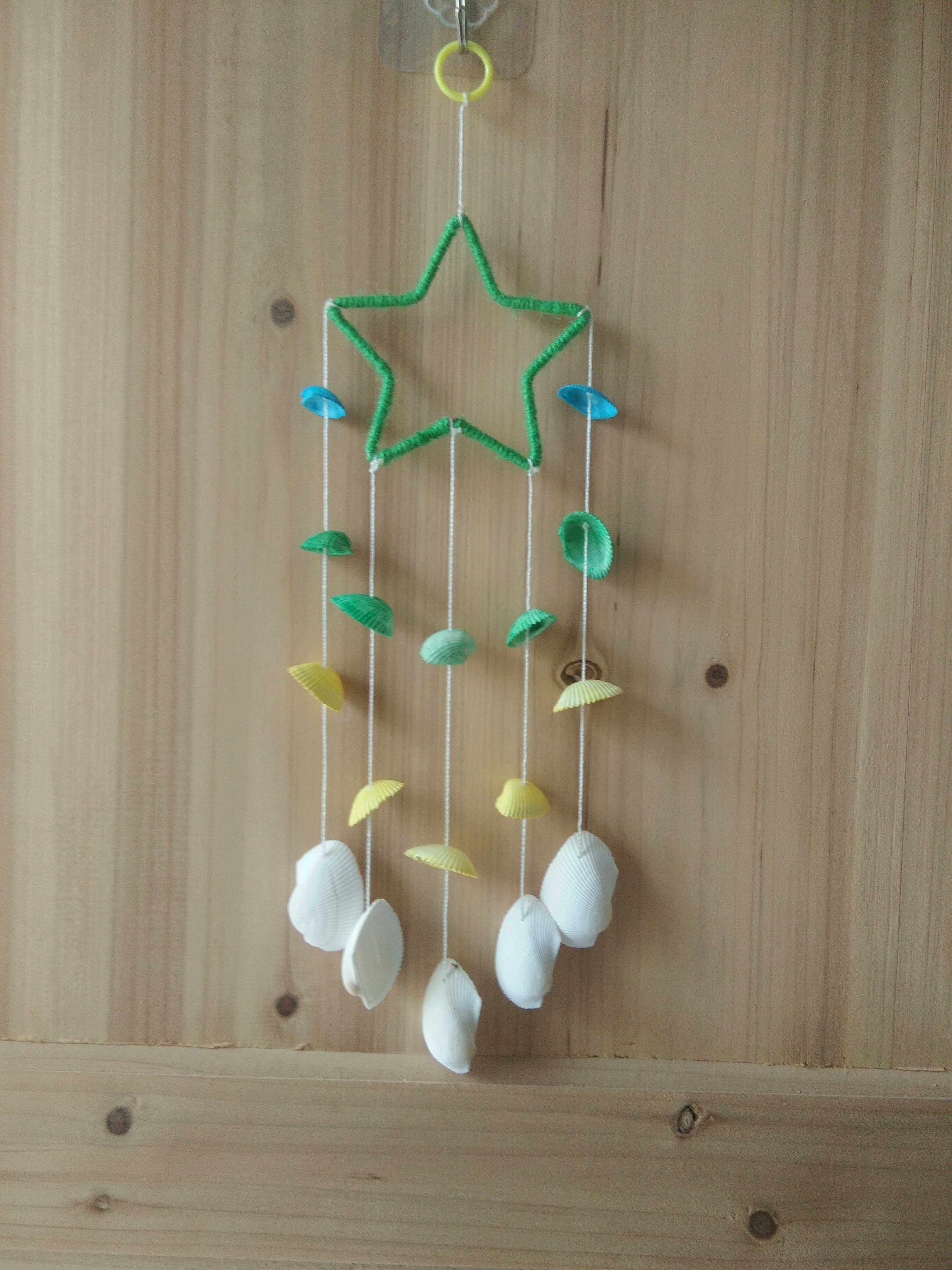 Creative shell windbell decorated doors and windows decorated iron craftsmanship gifts for girlfriend's gift birthday gift