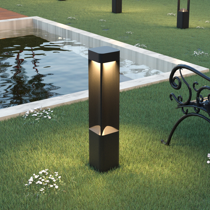 Solar lawn lawn lamp modern simple lawn garden villa courtyard lighting LED ground plug-in area landscape lamp
