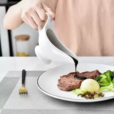 Western steak special ceramic juice bucket sauce Hopper juice cup taste bucket tomato juice Western cuisine Western dishes