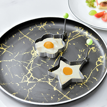 Thickened stainless steel creative omelette mold poached egg love type fried egg ring mold