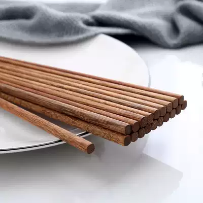 Natural lacquer-free wax-free chicken wing wood chopsticks household eco-friendly wood Chinese style Japanese household tableware accessories