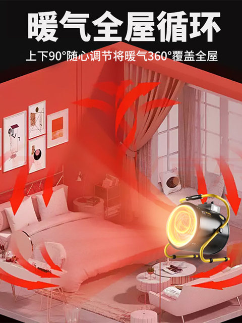 Electric Heater Fan, Warm Air Blower, Household Heater, Hot Air Dryer, Industrial Large Area Warm Air Blower, Heating Stove, Bathroom