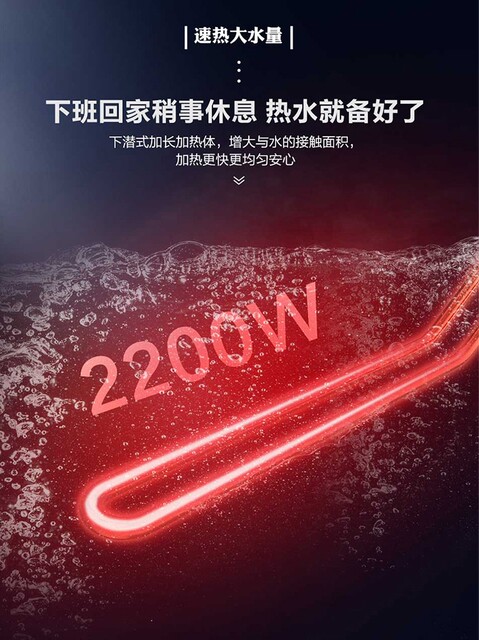 Haier Electric Water Heater, Fully Hidden with Wired Control, for Home Use, 50L/60L, Side Water Inlet for Bathroom Shower