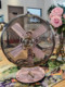 Sam's Sunko Small Table Fan 8inch Oscillating Small Household Bedroom Vintage Metal Ornament Antique-Style Electric Fan Same Model