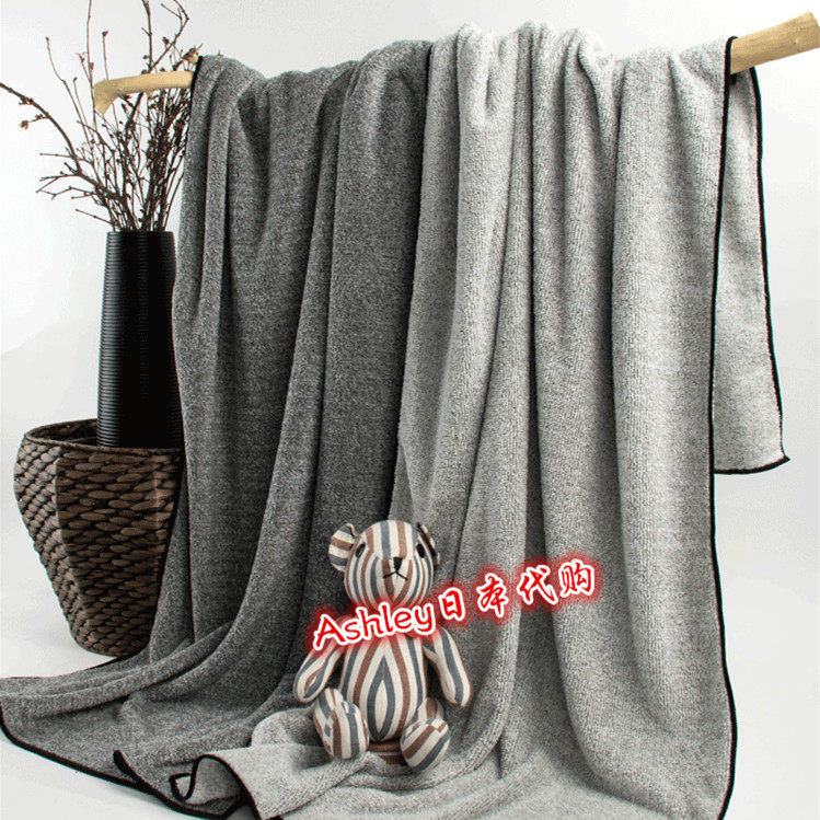 Japan yodo xiui large bath towel bamboo charcoal fiber super absorbent household baby children adult men and women