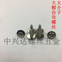 Large meson large cap cross round head with pad self-tapping nickel plated screw PWA diameter 2 6 hat 6 7 8 10