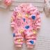 Mùa thu đông 3-6 tháng nam và nữ cộng với jumpsuit nhung 1 tuổi bé ấm áp quần áo trẻ sơ sinh túi đồ ngủ xì hơi thoi trang tre em Áo liền quần