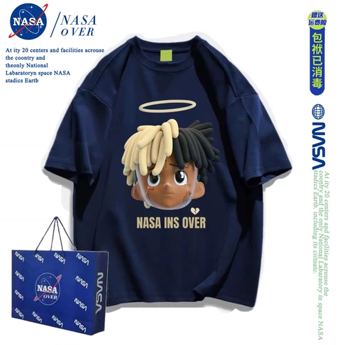 Отпечаток рук в стиле хип-хоп, футболка с коротким рукавом, в американском стиле, оверсайз