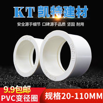 PVC water supply pipe bushing reducer to reducing bian jing quan 20 25 32 40 50 63 75 90 110