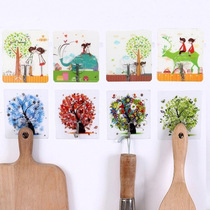 Swing Ground Showdown Creative Cartoon Sticky Hook Stainless Steel Powerful no-dent hook Wall-mounted Stick Hook Bathroom hanging clothes hook