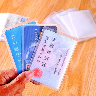 Special wholesale transparent PVC plastic hard plastic sleeve A1B1 lanyard ID card chest card sleeve employee work card
