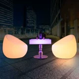 На открытом воздухе Qing Bar Круглый квадратный журнальный столик сеть красного пульт дистанционного управления Luster Luster Bar Table и Комбинированное кресло Творческое свободное столовое столовое стул