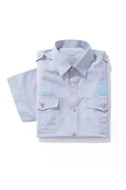 New fire summer regular suit short sleeve shirt quick dry long sleeve shirt flame blue outdoor quick dry summer pants