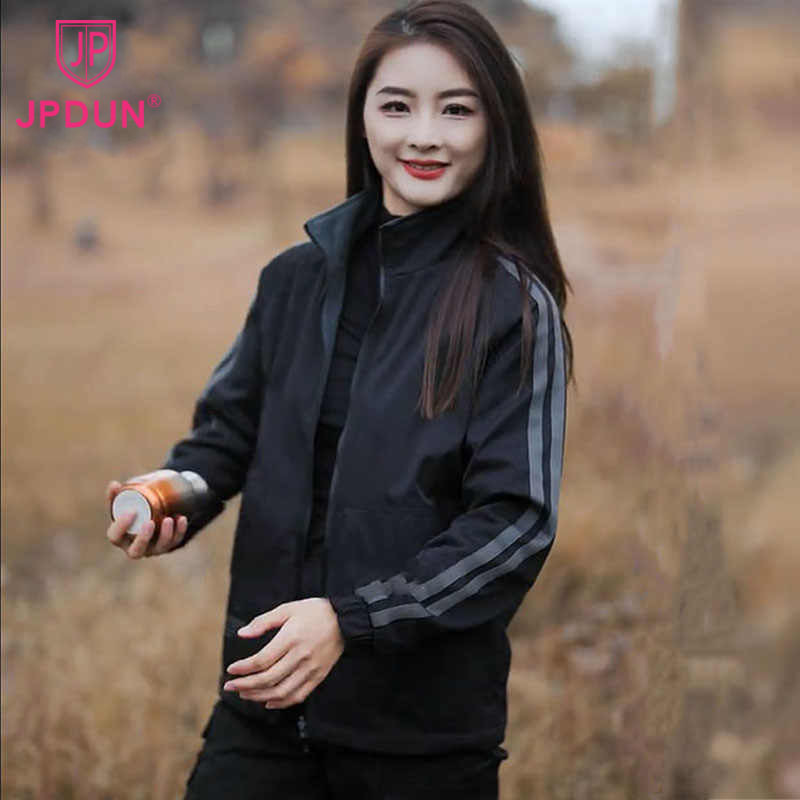 Jpdun/Reversible Fleece-Lined Thickened Jacket for Men and Women, Autumn and Winter Stand-Up Collar, Reversible Outdoor Loose Warm Jacket