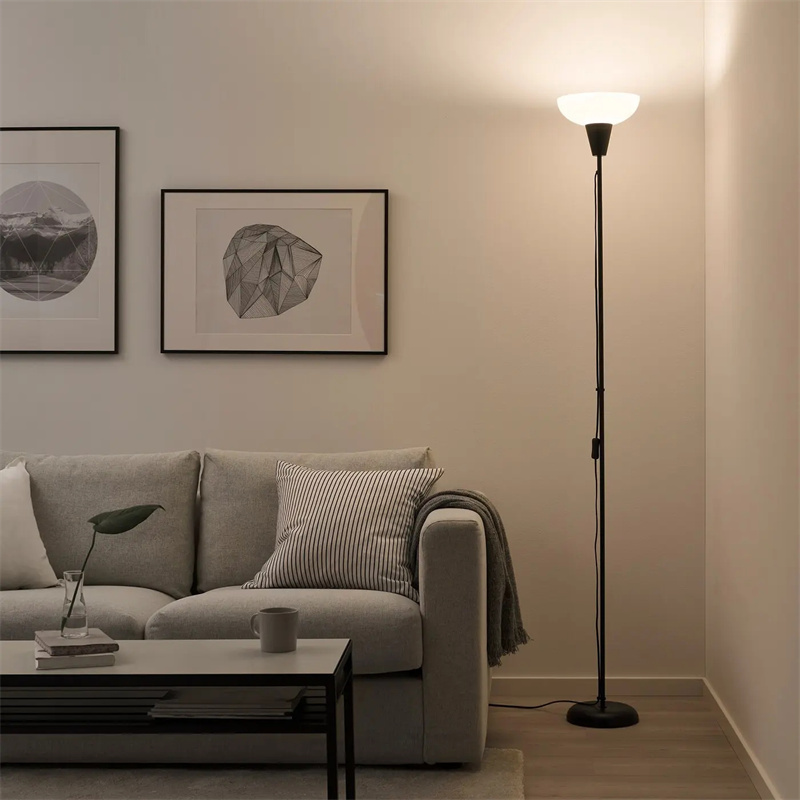 Ikea Tagarp Floor Lamp Black/White Decorative Lamp