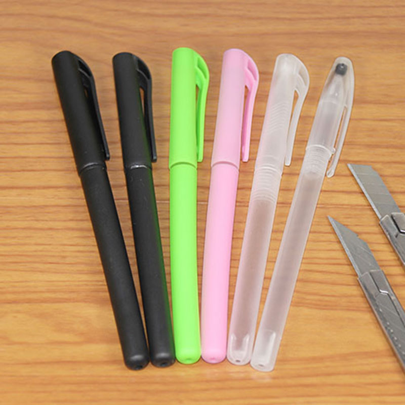 Transparent plastic neutral pen shell Business Frost empty pen pen pupil teacher special minimal water pen general
