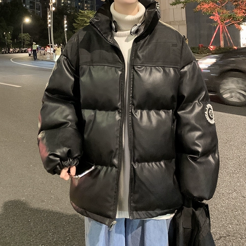 Утепленный полиуретановый пуховик, зимняя куртка, изысканный стиль, свободный крой