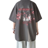 Сексуальная футболка для влюбленных, оверсайз, в американском стиле, короткий рукав