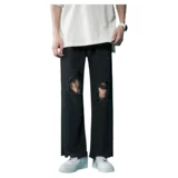 Tide, летние тонкие джинсы, штаны, в американском стиле, свободный прямой крой