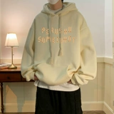 Толстовка с капюшоном, утепленная демисезонная куртка, в американском стиле, оверсайз