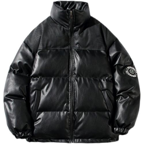 Утепленный полиуретановый пуховик, зимняя куртка, изысканный стиль, свободный крой