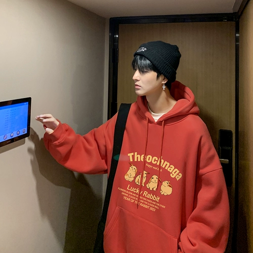 Демисезонный утепленный оберег на день рождения, толстовка с капюшоном, куртка, год кролика, большой размер