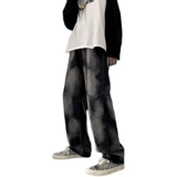 Джинсы для отдыха, штаны, в американском стиле, изысканный стиль, осенние, большой размер