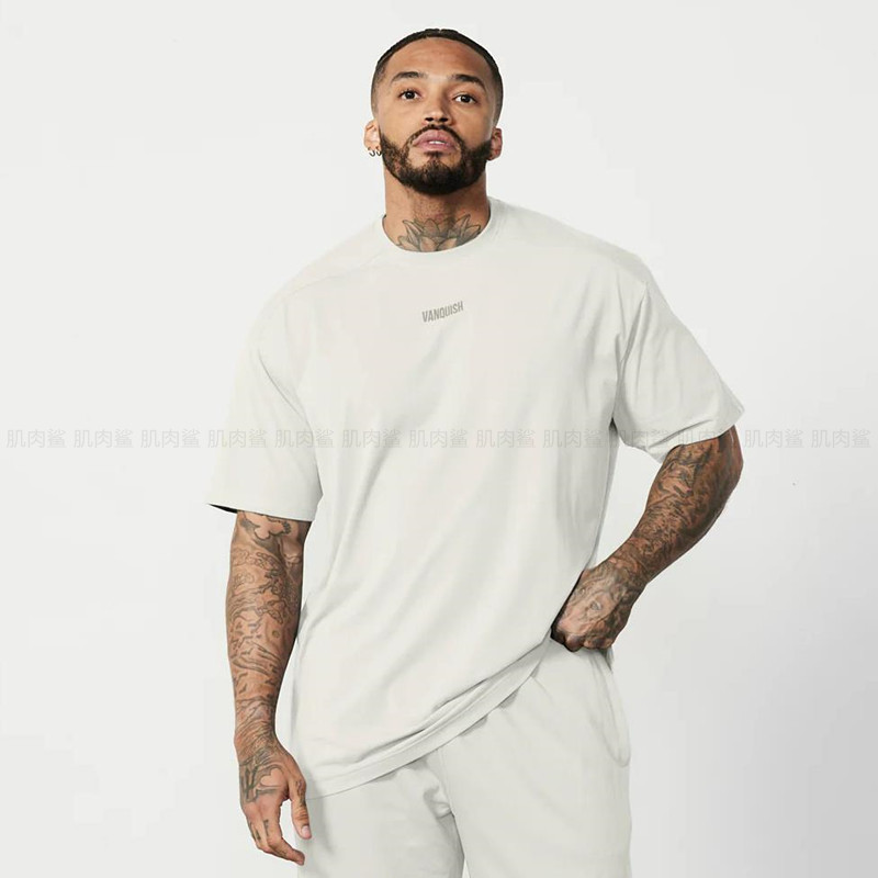 Summer In-Stock Uk Vanquish Short-Sleeve Men's Vq Sports Casual American Cotton Loose T-Shirt Crew Neck Short Sleeve