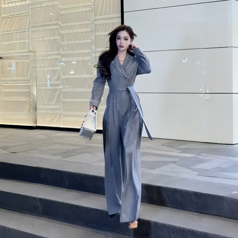 Elegant Slimming Jumpsuit, New Spring Fashion, Stylish and Versatile Wide-Leg Jumpsuit for Women, Trendy and Fashionable