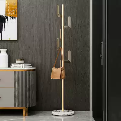 Simple hanger rod type hanger floor rack floor bedroom clothes rack rack household coat rack floor rack