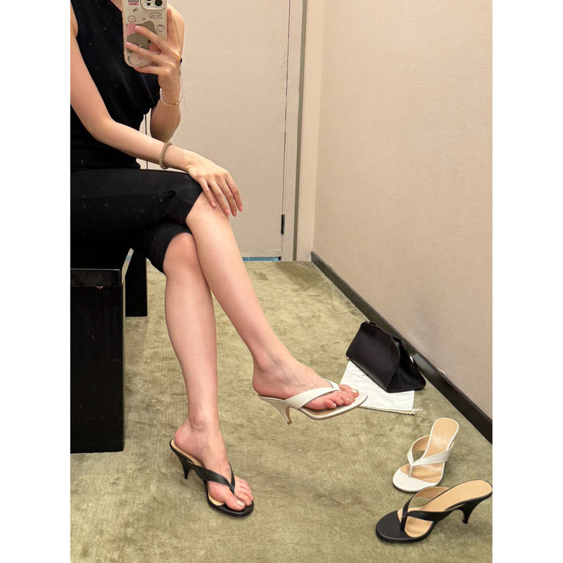 Mr. Shoe Leebart~26 New Versatile Simple Flip-Flops with High Heels, Summer Outdoor Thong Sandals