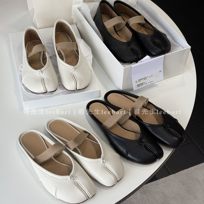 Mr. Shoe Leebart~Tabi Split-Toe Elastic Band Half-Slipper | Single Shoes Ballet Shoes